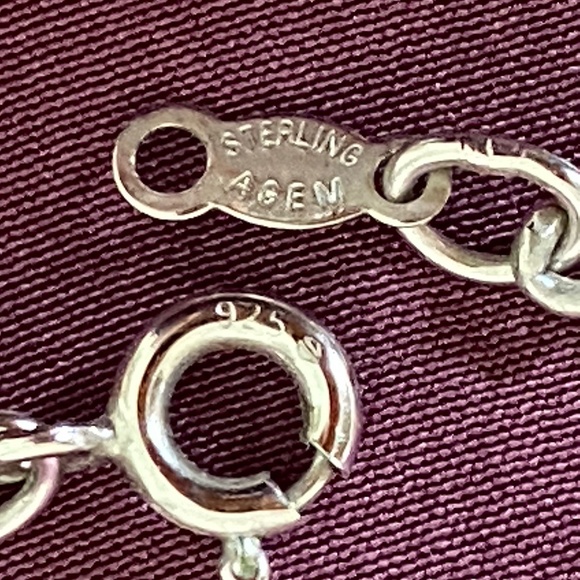 Agem I Sterling Silver Curb Neck Chain 30" - Picture 2 of 16